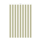Papier peint à rayures verticales vert olive clair et beige motif décoratif