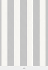 Papier peint à rayures verticales gris clair et blanc motif décoratif