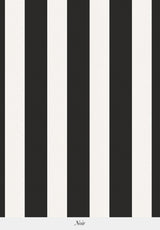 Papier peint à rayures verticales noir et blanc motif graphique
